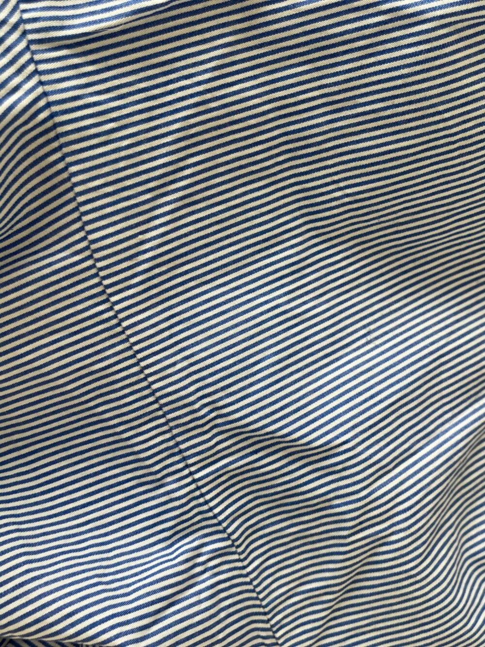 Ruffle Blue and White Stripe Wrap Dress in Medium - Picture 4 of 8